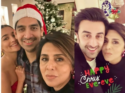 Alia hosts Christmas Eve dinner with beau Ranbir, Neetu Kapoor | Alia hosts Christmas Eve dinner with beau Ranbir, Neetu Kapoor