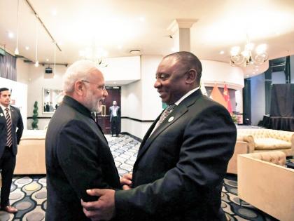 PM Modi speaks to South African President, reviews progress of bilateral relations | PM Modi speaks to South African President, reviews progress of bilateral relations