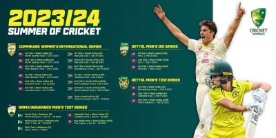 Australia men's team to host Pak, Windies in 2023/24 home summer; women's side to face West Indies, SA | Australia men's team to host Pak, Windies in 2023/24 home summer; women's side to face West Indies, SA