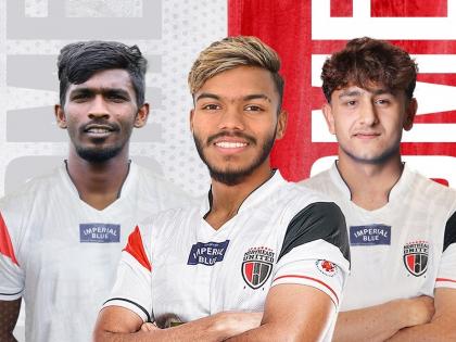 NorthEast United FC sign Shajan, Macarton and Mukul ahead of 2023-24 season | NorthEast United FC sign Shajan, Macarton and Mukul ahead of 2023-24 season NorthEast United FC sign Shajan, Macarton and Mukul ahead of 2023-24 season | NorthEast United FC sign Shajan, Macarton and Mukul ahead of 2023-24 season