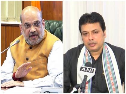 Tripura CM to meet Amit Shah today over state issues | Tripura CM to meet Amit Shah today over state issues