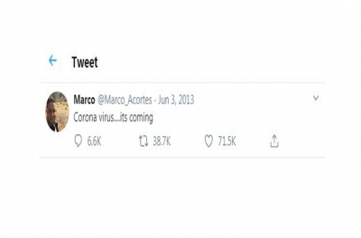 Netizens surprised as man predicted COVID-19 7 yr ago | Netizens surprised as man predicted COVID-19 7 yr ago