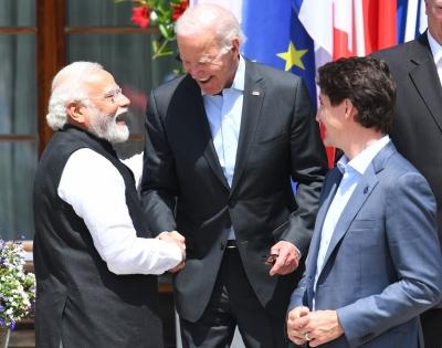 Biden's historic stepping out to greet Modi in G7 summit calculated step, goes viral | Biden's historic stepping out to greet Modi in G7 summit calculated step, goes viral