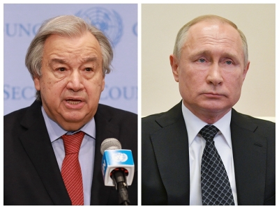 Putin, Guterres discuss grain exports over phone | Putin, Guterres discuss grain exports over phone