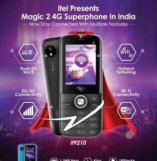 itel launches 'Magic 2' 4G superphone with Wi-Fi tethering in India | itel launches 'Magic 2' 4G superphone with Wi-Fi tethering in India