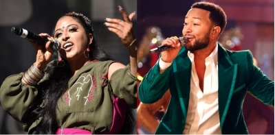 Raja Kumari collaborates with John Legend, says 'had great time jamming with him' | Raja Kumari collaborates with John Legend, says 'had great time jamming with him'