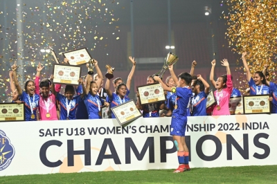India clinch 2022 SAFF U-18 Women's Championship title | India clinch 2022 SAFF U-18 Women's Championship title