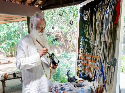 Sadhguru's painting goes under the hammer; fetches Rs 4.14 crore for Isha's COVID-19 relief work | Sadhguru's painting goes under the hammer; fetches Rs 4.14 crore for Isha's COVID-19 relief work