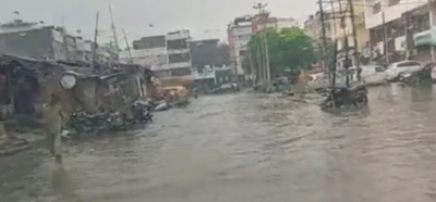 Heavy rain affects Gurugram, waterlogging leads to traffic snarls | Heavy rain affects Gurugram, waterlogging leads to traffic snarls