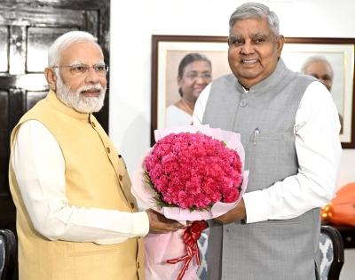 Prez, PM congratulate Dhankhar on becoming Vice-President | Prez, PM congratulate Dhankhar on becoming Vice-President