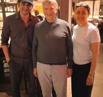 Mahesh Babu, wife Namrata Shirodkar meet Bill Gates | Mahesh Babu, wife Namrata Shirodkar meet Bill Gates