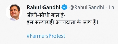 It's simple, we are with farmers: Rahul Gandhi | It's simple, we are with farmers: Rahul Gandhi