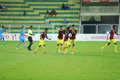Santosh Trophy: Karnataka thrash Gujarat 4-0 to qualify for semis | Santosh Trophy: Karnataka thrash Gujarat 4-0 to qualify for semis Santosh Trophy: Karnataka thrash Gujarat 4-0 to qualify for semis | Santosh Trophy: Karnataka thrash Gujarat 4-0 to qualify for semis
