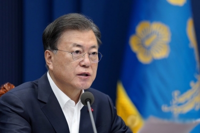 Moon stresses need for defence capabilities befitting S.Korea's geopolitical position | Moon stresses need for defence capabilities befitting S.Korea's geopolitical position