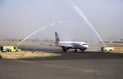 1st commercial flight takes off from Yemen's Houthi-held capital after 6 yrs | 1st commercial flight takes off from Yemen's Houthi-held capital after 6 yrs