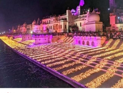 Deepotsav begins in Ayodhya on a grand scale | Deepotsav begins in Ayodhya on a grand scale