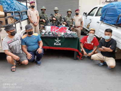 Arms haul seized in Mizoram, 4 held | Arms haul seized in Mizoram, 4 held