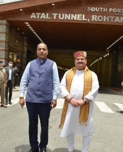 Nadda visits Atal Tunnel, appreciates engineering marvel | Nadda visits Atal Tunnel, appreciates engineering marvel