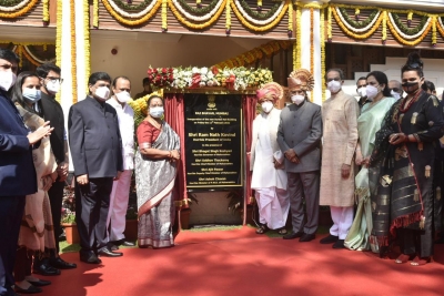 Maha: Prez inaugurates renovated 110-year-old Darbar Hall in Raj Bhavan | Maha: Prez inaugurates renovated 110-year-old Darbar Hall in Raj Bhavan