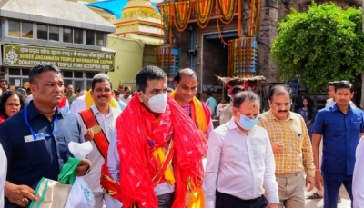 CJI Chandrachud visits Jagannath temple | CJI Chandrachud visits Jagannath temple