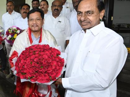 Meghalaya CM calls on KCR in Hyderabad | Meghalaya CM calls on KCR in Hyderabad Meghalaya CM calls on KCR in Hyderabad | Meghalaya CM calls on KCR in Hyderabad