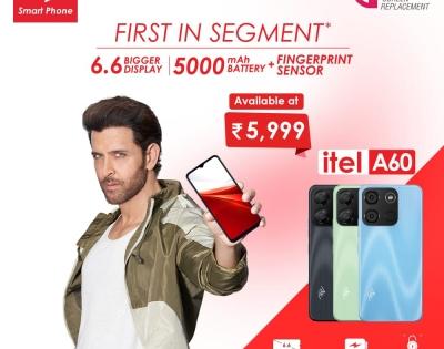 itel launches A60 smartphone with 6.6-inch HD display, 5000mAh battery at Rs 5,999 | itel launches A60 smartphone with 6.6-inch HD display, 5000mAh battery at Rs 5,999