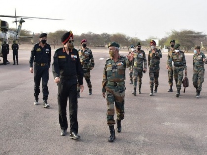 Lt Gen AS Bhinder reviews troops preparedness in Ranbankura, Sudarshan Chakra divisions | Lt Gen AS Bhinder reviews troops preparedness in Ranbankura, Sudarshan Chakra divisions