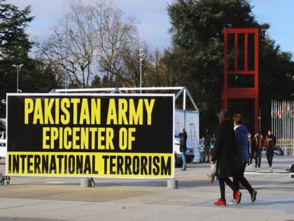 43rd UNHRC session: 'Pakistani Army Epicenter of International Terrorism' poster displayed at Broken Chair in Geneva | 43rd UNHRC session: 'Pakistani Army Epicenter of International Terrorism' poster displayed at Broken Chair in Geneva 43rd UNHRC session: 'Pakistani Army Epicenter of International Terrorism' poster displayed at Broken Chair in Geneva | 43rd UNHRC session: 'Pakistani Army Epicenter of International Terrorism' poster displayed at Broken Chair in Geneva