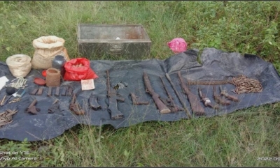 Cache of arms recovered near Assam-Arunachal border | Cache of arms recovered near Assam-Arunachal border