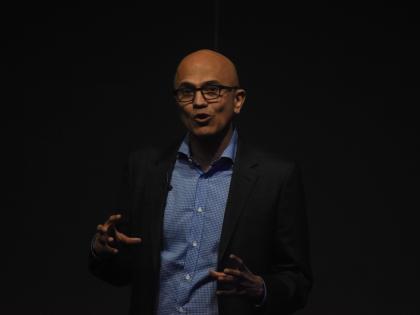 Satya Nadella stayed up all night to watch India's win before delivering keynote | Satya Nadella stayed up all night to watch India's win before delivering keynote Satya Nadella stayed up all night to watch India's win before delivering keynote | Satya Nadella stayed up all night to watch India's win before delivering keynote