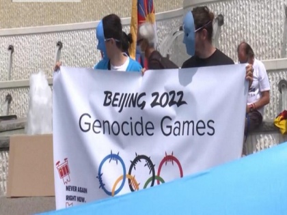 Switzerland: Uyghurs, Tibetan activists protest outside Olympic Museum against 2022 Beijing games | Switzerland: Uyghurs, Tibetan activists protest outside Olympic Museum against 2022 Beijing games
