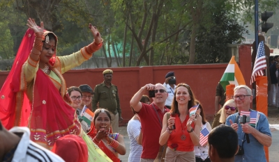 Foreigners feel 'blessed' to see Taj the day Trump visited | Foreigners feel 'blessed' to see Taj the day Trump visited Foreigners feel 'blessed' to see Taj the day Trump visited | Foreigners feel 'blessed' to see Taj the day Trump visited