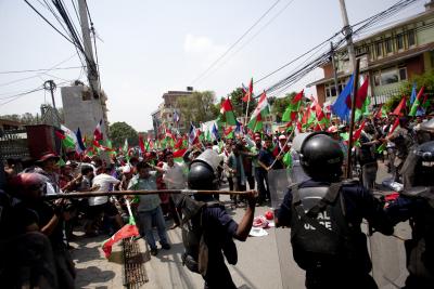 Nepal: Two months after deadly violence, pro-monarchy group to hold 'peaceful' protests tomorrow | Nepal: Two months after deadly violence, pro-monarchy group to hold 'peaceful' protests tomorrow Nepal: Two months after deadly violence, pro-monarchy group to hold 'peaceful' protests tomorrow | Nepal: Two months after deadly violence, pro-monarchy group to hold 'peaceful' protests tomorrow