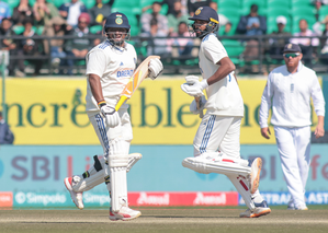 5th Test: Padikkal, Sarfaraz take India to 376/3 at Tea after Rohit, Gill depart | 5th Test: Padikkal, Sarfaraz take India to 376/3 at Tea after Rohit, Gill depart