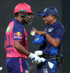 IPL 2024: Samson penalised for arguing with umpires during DC v RR match | IPL 2024: Samson penalised for arguing with umpires during DC v RR match