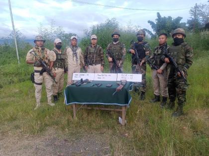 Four looted arms, ammunition recovered in Manipur | Four looted arms, ammunition recovered in Manipur Four looted arms, ammunition recovered in Manipur | Four looted arms, ammunition recovered in Manipur