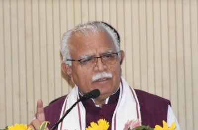 Complete SYL canal as surplus water flows to Pakistan: Haryana CM | Complete SYL canal as surplus water flows to Pakistan: Haryana CM
