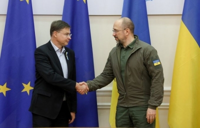 Ukrainian PM, EU top official discuss war, fresh aid | Ukrainian PM, EU top official discuss war, fresh aid