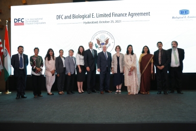 Agreement inked for $50 mn US DFC funding to Biological E | Agreement inked for $50 mn US DFC funding to Biological E Agreement inked for $50 mn US DFC funding to Biological E | Agreement inked for $50 mn US DFC funding to Biological E