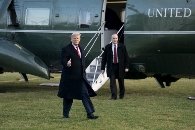 Trump takes campaign to New Hampshire amid Democrat primaries | Trump takes campaign to New Hampshire amid Democrat primaries