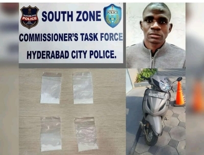 Nigerian arrested in Hyderabad for drug peddling | Nigerian arrested in Hyderabad for drug peddling