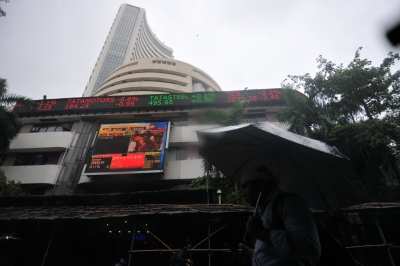 Sensex surges nearly 600 points to end at record closing level | Sensex surges nearly 600 points to end at record closing level