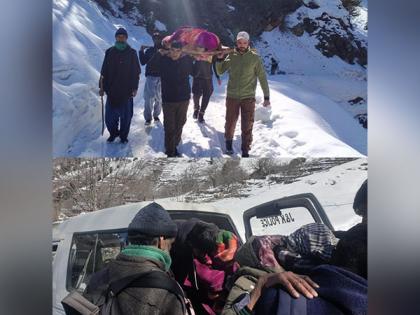 J-K: After distress call, cops save elderly patient's life from snowbound Kupwara village | J-K: After distress call, cops save elderly patient's life from snowbound Kupwara village