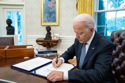 Biden signs short-term bill to raise debt limit | Biden signs short-term bill to raise debt limit