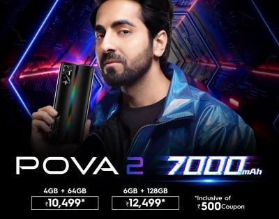 Tecno POVA 2 with massive 7000mAH battery launched at just Rs 10,999 | Tecno POVA 2 with massive 7000mAH battery launched at just Rs 10,999