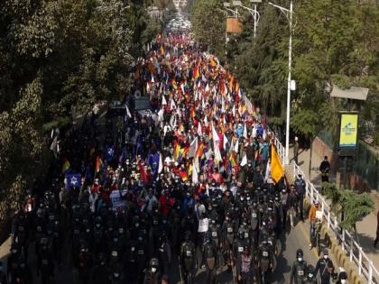 Pro-Monarchy protesters hit streets in Kathmandu as political crisis deepens | Pro-Monarchy protesters hit streets in Kathmandu as political crisis deepens