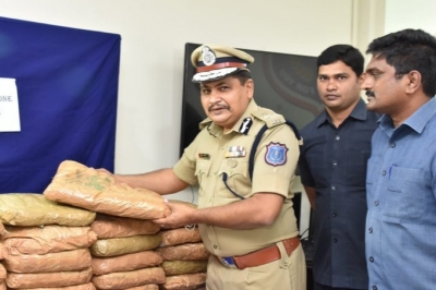Police seize 110 kg ganja in Hyderabad | Police seize 110 kg ganja in Hyderabad