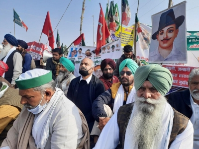 Farmers protesting at Ghazipur begin hunger strike | Farmers protesting at Ghazipur begin hunger strike