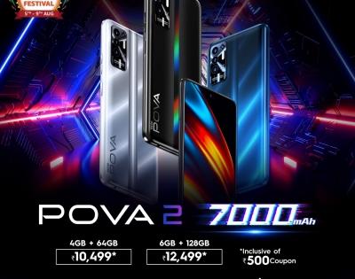 TECNO's POVA 2 first sale is now live on Amazon at Rs 10,499 | TECNO's POVA 2 first sale is now live on Amazon at Rs 10,499