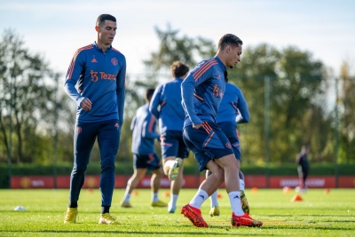 Ronaldo back for training with Manchester United after talks with coach Erik ten Hag | Ronaldo back for training with Manchester United after talks with coach Erik ten Hag